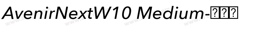 AvenirNextW10 Medium字体转换